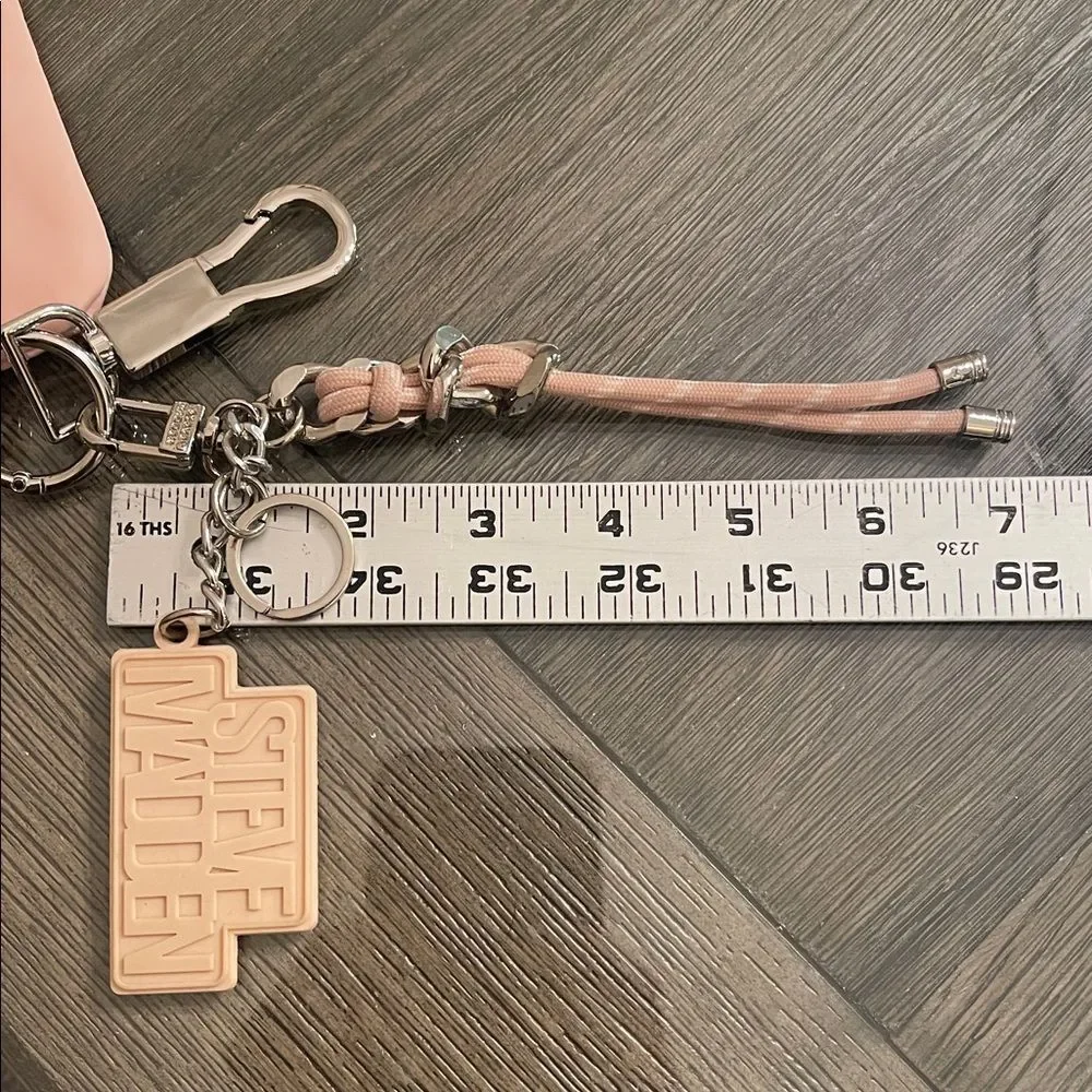 Steve Madden Blush Pink Keychain Set with Coin Purse  - Bag Charm